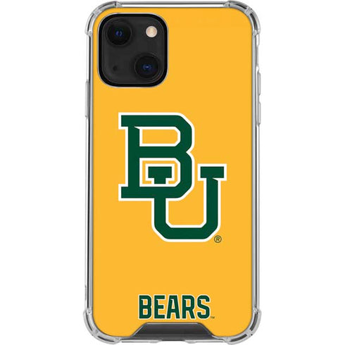 Baylor University BU Yellow iPhone 14 Clear Case